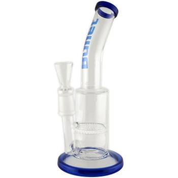 Glasbong Bullet Honeycomb 23,5cm 18.8 Schliff Farbe Blau Percolator Bong 1